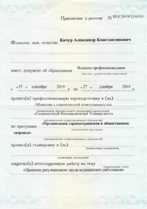 Дипломы и сертификаты Качур Александр Константинович - фото 7